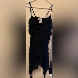 Elegant Black Dress with Sequins Size 2X